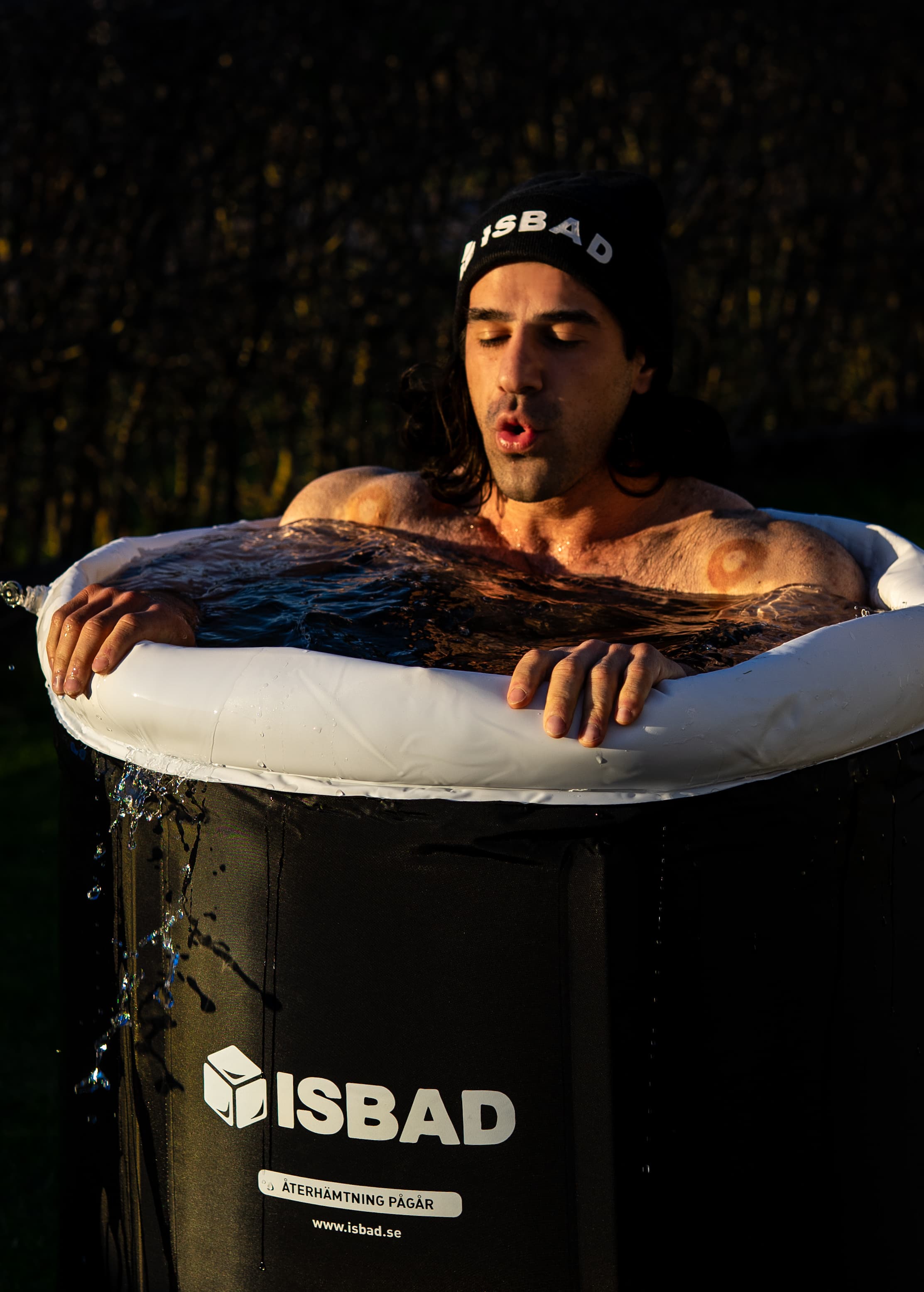 Cold plunge in an ISBAD tub