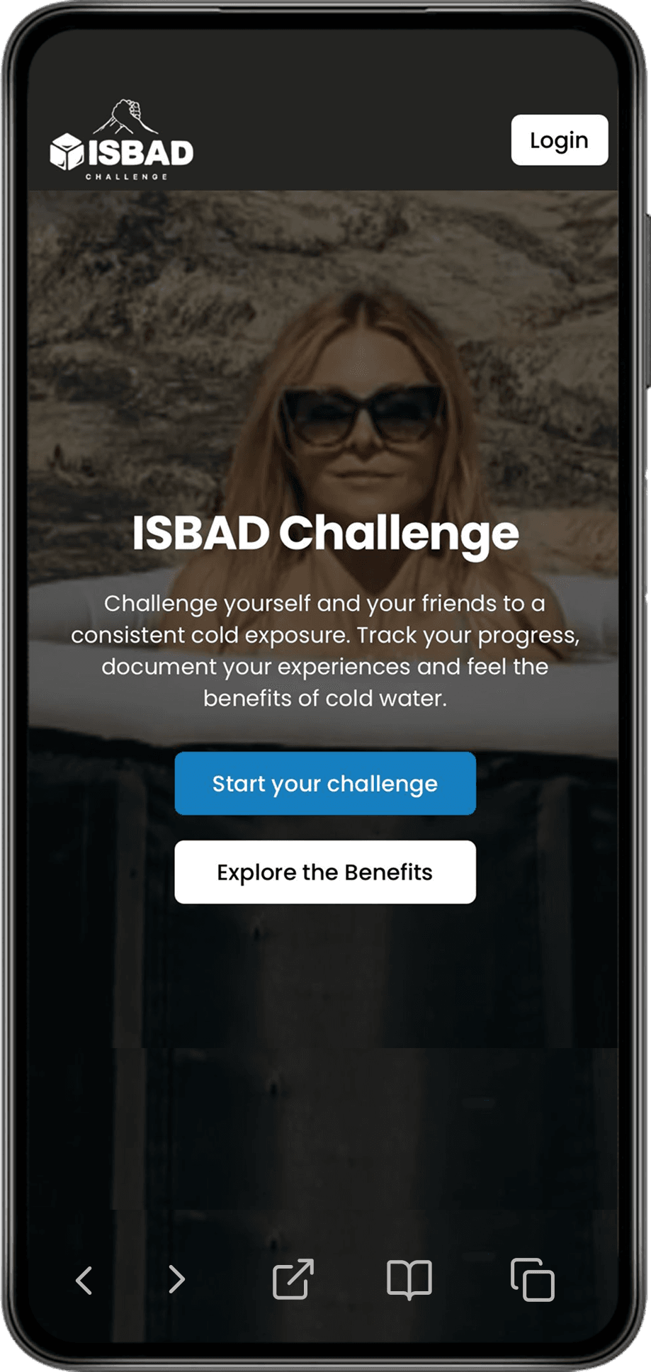 Isbad Challenge - Förstasida